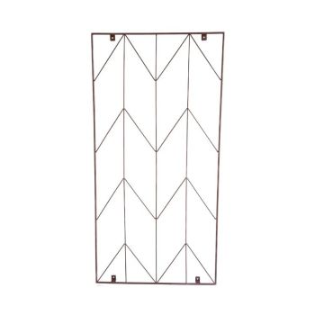 Outdoor Herringbone Trellis - Mild Steel - L120 x W3 x H60 cm - Bronze