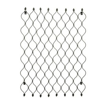Outdoor Honeycomb Trellis - Mild Steel - L2.5 x W78 x H100 cm - Zinc