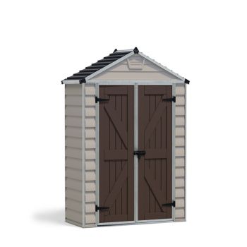 Skylight Shed 6 x 3 Tan - Polycarbonate - L90.2 x W185.4 x H217 cm