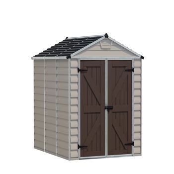 Skylight Shed 6 x 8 Tan - Polycarbonate - L229 x W185.4 x H217 cm