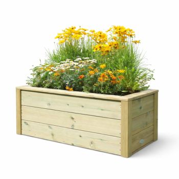 Multi Pack of 2 - Trough Planters, Wooden Garden Pot/Tub for Plants - L40 x W80 x H40 cm - Fully Assembled