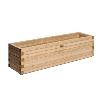 Premier Patio Trough Planter 1.5m - Timber - L40 x W150 x H37 cm - Pressure Treated