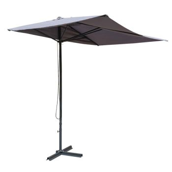Prestbury Half Parasol - Steel - L148 x W248 x H238 cm