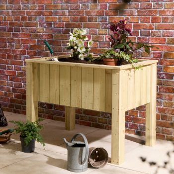 Signature Heritage Raised Deep Root Rectangular Planter - Timber - L70 x W99.5 x H80 cm - Pressure Treated