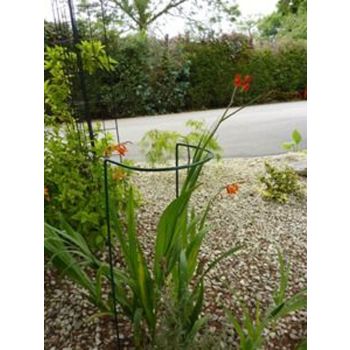 10 x 34 Inches Border Support (Pack of 4) - Steel - L17.7 x W25.4 x H86.4 cm - Plastic Coated Green