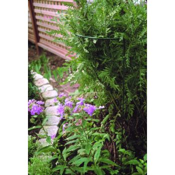 15 x 34 Inches Border Support (Pack of 4) - Steel - L25.4 x W38 x H86.4 cm - Plastic Coated Green