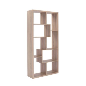 Quebec Shelving Unit - Wood Variant - L29 x W89 x H180.5 cm - Light Wash - Full Assembly Required