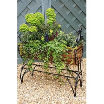 Regal 750 Planter - Solid Steel - L30 x W76 x H76 cm - Powder Coated Black