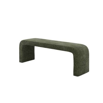 Ren Bench - Chenille Boucle - L41 x W152.5 x H50 cm - Basil