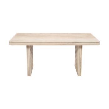 Hudson Carved 6 Seater Dining Table  - Mango Wood - L90 x W165 x H78 cm