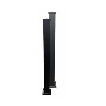 Surface/Sunken Pedestrian Gate Receiver Post - L8 x W5 x H200 cm - Grey