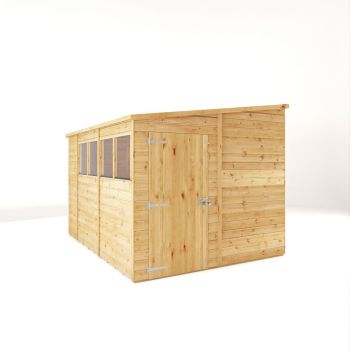 10 x 8 Feet Woodsman Shiplap Pent - Styrene - L314 x W246.6 x H220.4 cm