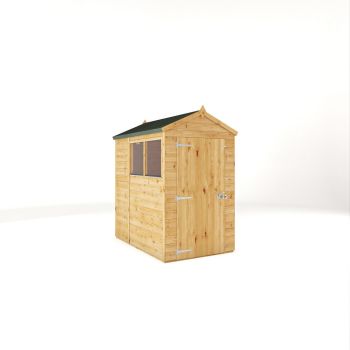6 x 4 Feet Woodsman Shiplap Apex - Glass/Wood - L191.4 x W130.8 x H210.7 cm