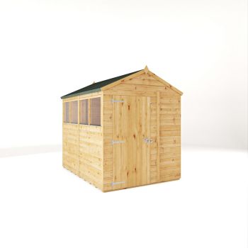 8 x 6 Feet Woodsman Shiplap Apex - Glass/Wood - L250.4 x W189.7 x H223.8 cm