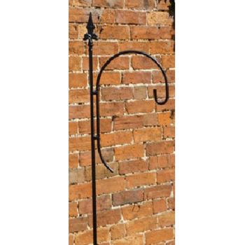 Single Bird Crook Bare Metal/Ready to Rust - Steel - L62.5 x W62.5 x H221 cm