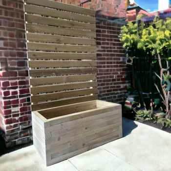 Norfolk Planter and Trellis - Wood - L180 x W40 x H210 cm