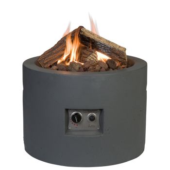 Round Grey Cocoon - Firepit