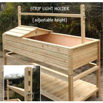 Optional Strip Light Holder for Tortoise Table