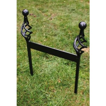 Boot Scraper (Arch) - Shoe Cleaner - Steel - L6.4 x W33 x H45.7 cm - Powder Coated Black