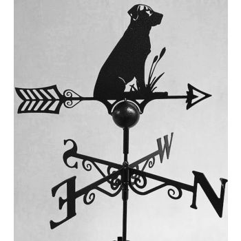 Labrador Weathervane - Steel - W65 x H88 cm - Powder Coated Black