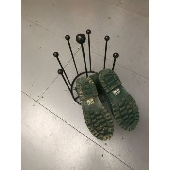 4 Pair Boot Carousel - Steel - L31.8 x W31.8 x H57.2 cm - Black