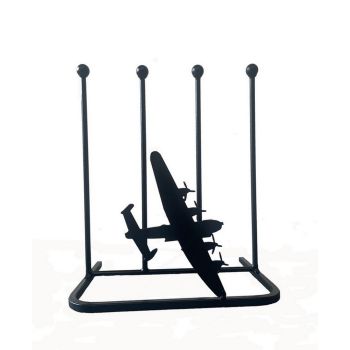 2 Pair Boot Rack - Lancaster - Steel - L27.9 x W38 x H48.3 cm - Powder Coated Black