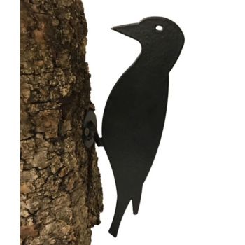 Woodpecker on Base - Steel - W45.7 x H121.9 cm - Bare Metal/Ready to Rust
