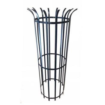 Tree Guard 450 - Garden Plant Support - Solid Steel - L61 x W61 x H147.3 cm - Powder Coated Black