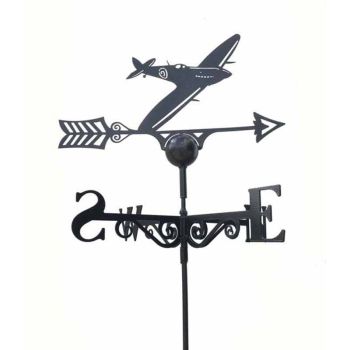 Spitfire Weathervane - Steel - L53 x W61 x H88 cm - Powder Coated Black