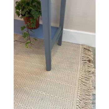 TARKARLI Rug Textured and Hand Woven - Cotton - L90 x W150 - Natural