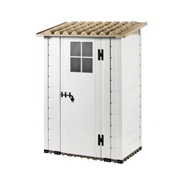 Tuscany Evo 4' x 2'6" 100 Plastic Garden Storage Shed Single door