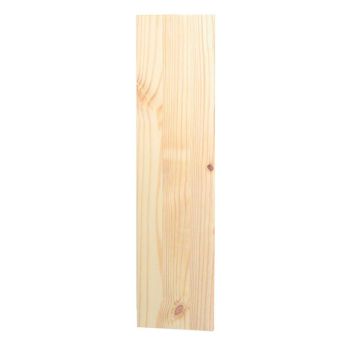 Chunky Laminated Shelf Board, 2.4cm Thick Pre-Sanded Pine, 120cm Long - L25 x W120 x H2.4 cm