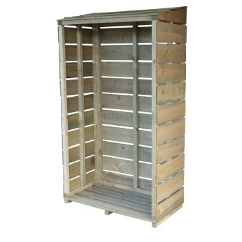Sawn 2' 11" x 1' 5" Tall Wall Pressure Treated Log Store