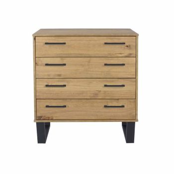 4 Drawer Chest of Drawers Antique Wax Finish