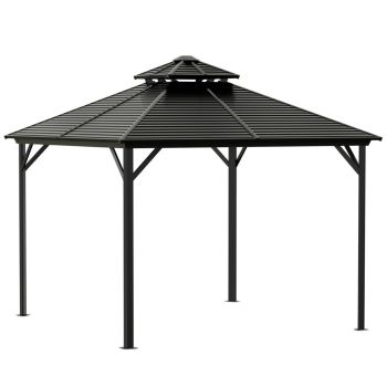 Sojag Ventura II Gazebo 3m x 3m with Assembly - Aluminum - L297 x W297 x H273 cm - Powder-coated