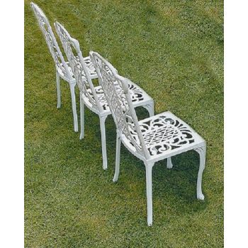 Victorian Diner Chair - Aluminium - L44 x W44 x H101.5 cm