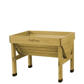 Classic Small Natural Wood Planter