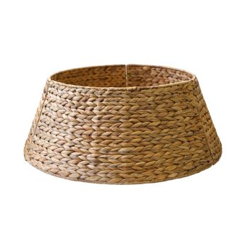 Foldable Round Tree Skirt - Water Hycainth - L62 x W62 x H26 cm - Natural