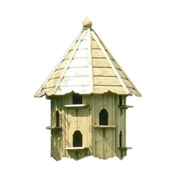 Nayland Natural Six Nest Wall Cote - Pressure Treated Timber - L86 x W46.5 x H199.5 cm