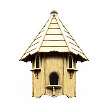 Nayland Natural Three Nest Wall Mounted Dove Cote - Pressure Treated Timber - L65.5 x W32 x H158 cm