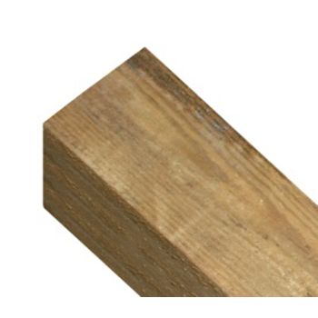 Square Top Post - Pressure Treated Scandinavian Redwood - L100 x W100 x H2400 mm