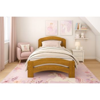 Super King Size Bed Frame - Wood - L207 x W188 x H80 cm - Alder