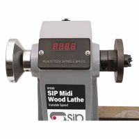 SIP Variable Speed Midi Wood Lathe - Wood - L40 x W18 x H89 cm