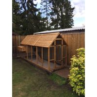 Super Holbrook Chicken Coop 6 to 14 Hens - L290 x W130 x H180 cm